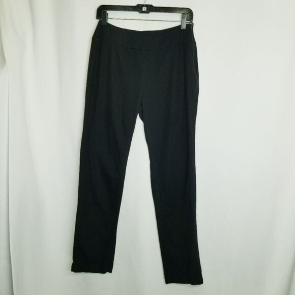 Cut Loose Black Side Zip Ankle Pants Wide Waist Band Stretchy NO POCKETS sz S - Picture 2 of 8